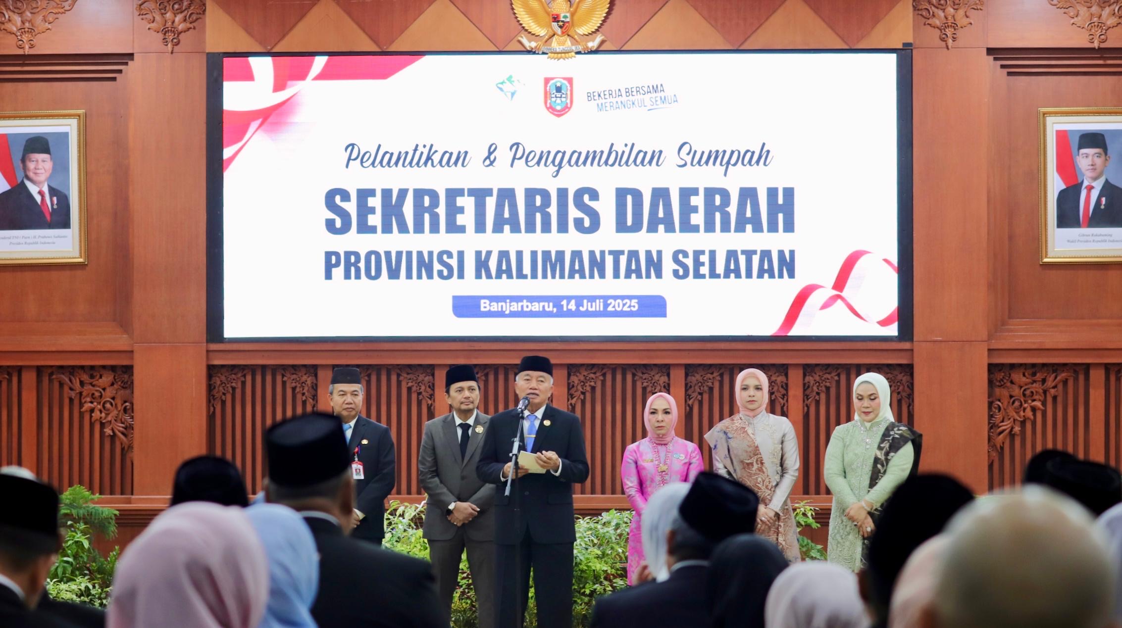 Kepala Dinas Kehutanan Kalsel Hadiri Pelantikan Sekdaprov dan Pejabat Pimpinan Tinggi Pratama
