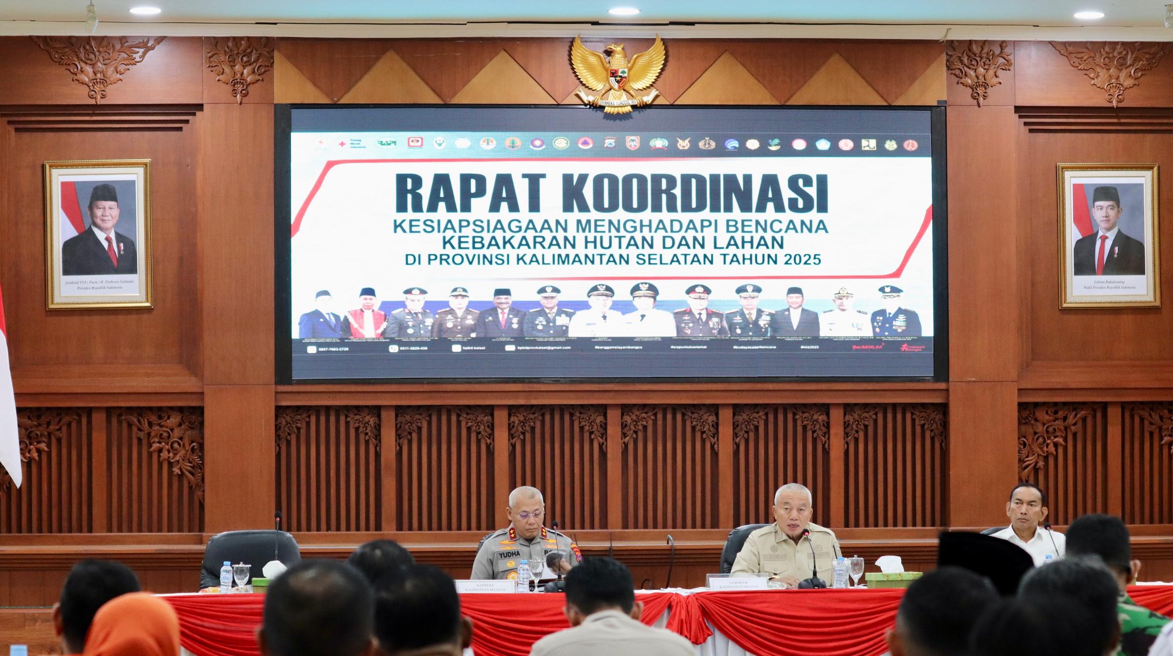 Dishut Kalsel Ikuti Rapat Koordinasi Pengendalian Karhutla Tahun 2025