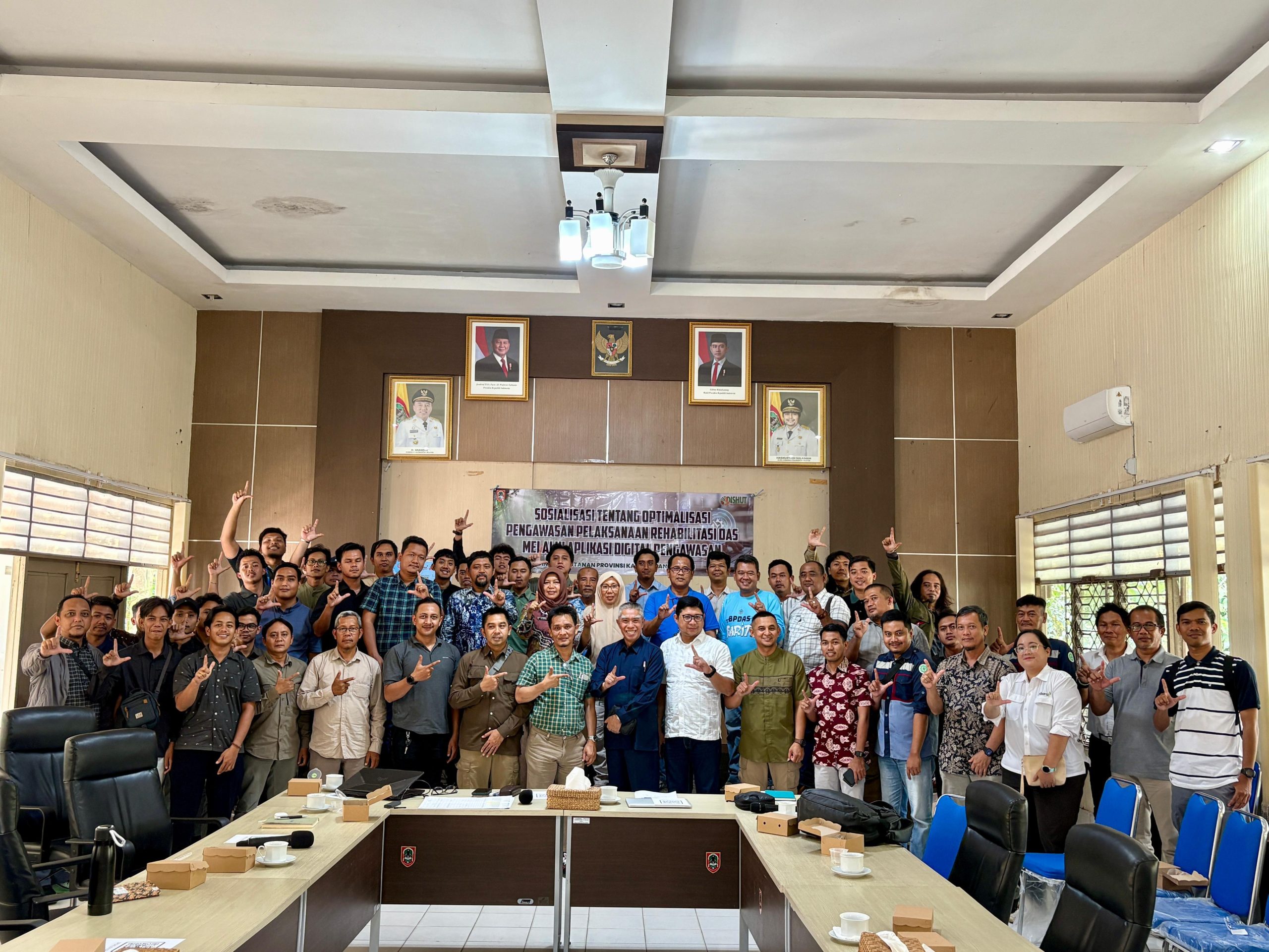 Dinas Kehutanan Gelar Rapat Koordinasi Evaluasi Rehabilitasi DAS dan Sosialisasi Aplikasi SIPDAS KALSEL