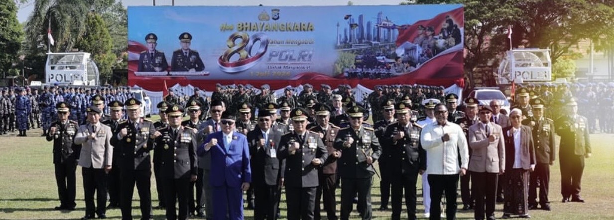 Gubernur H. Muhidin Hadiri Peringatan Hari Bhayangkara ke-80, Tegaskan Sinergi Jaga Keamanan dan Dukung Pembangunan Daerah