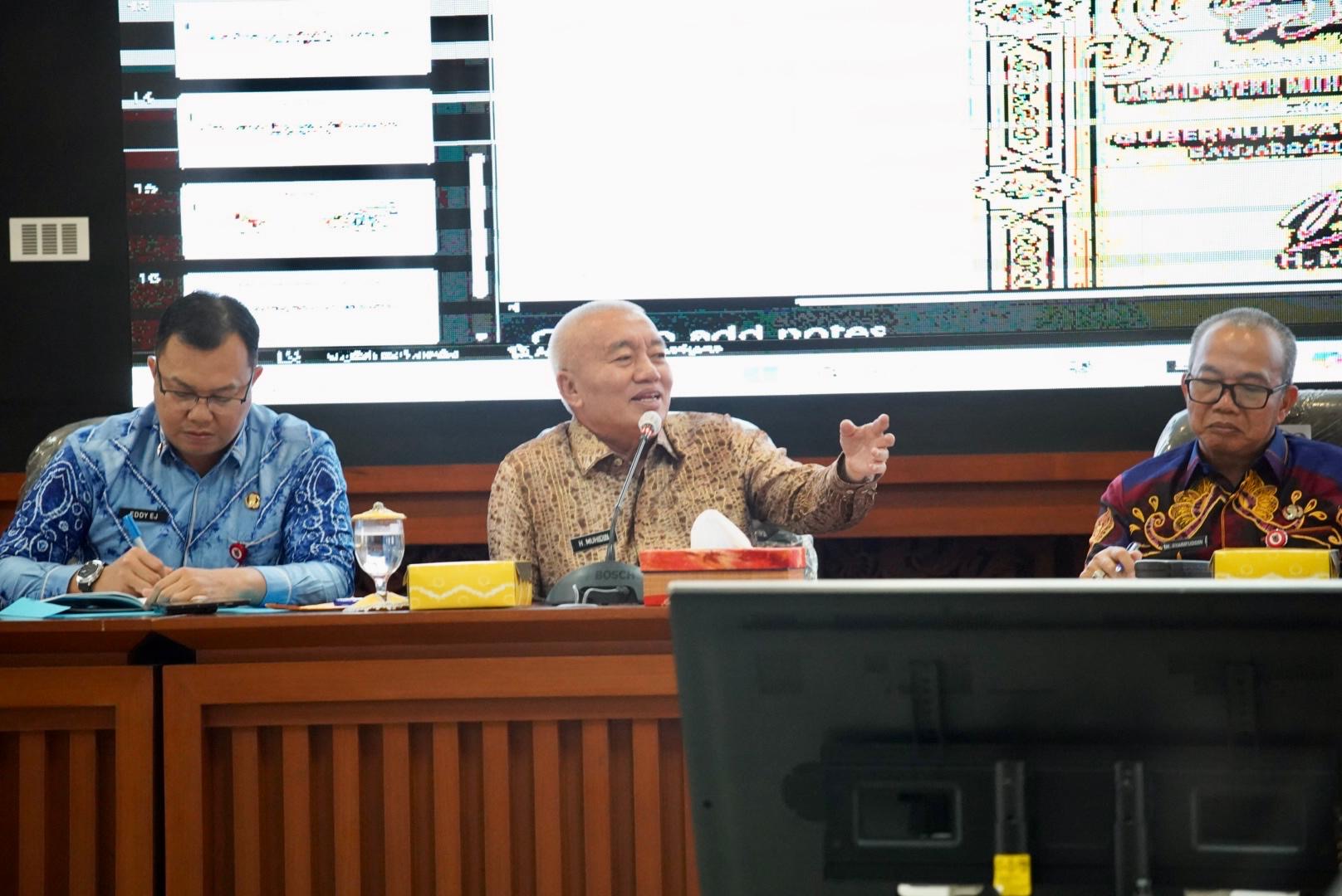 Gubernur Muhidin Pimpin Rakor Hari Jadi Kalsel ke-76, Seluruh OPD Diminta Maksimalkan Persiapan